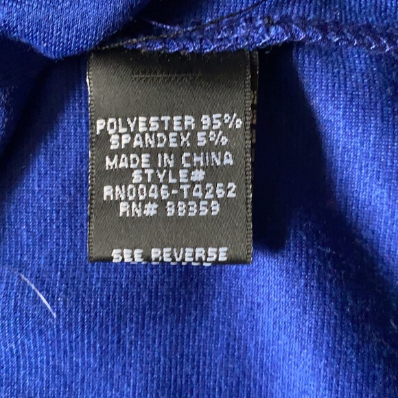 Rhapsody blue dress with mesh cut outs - Picture 5 of 7